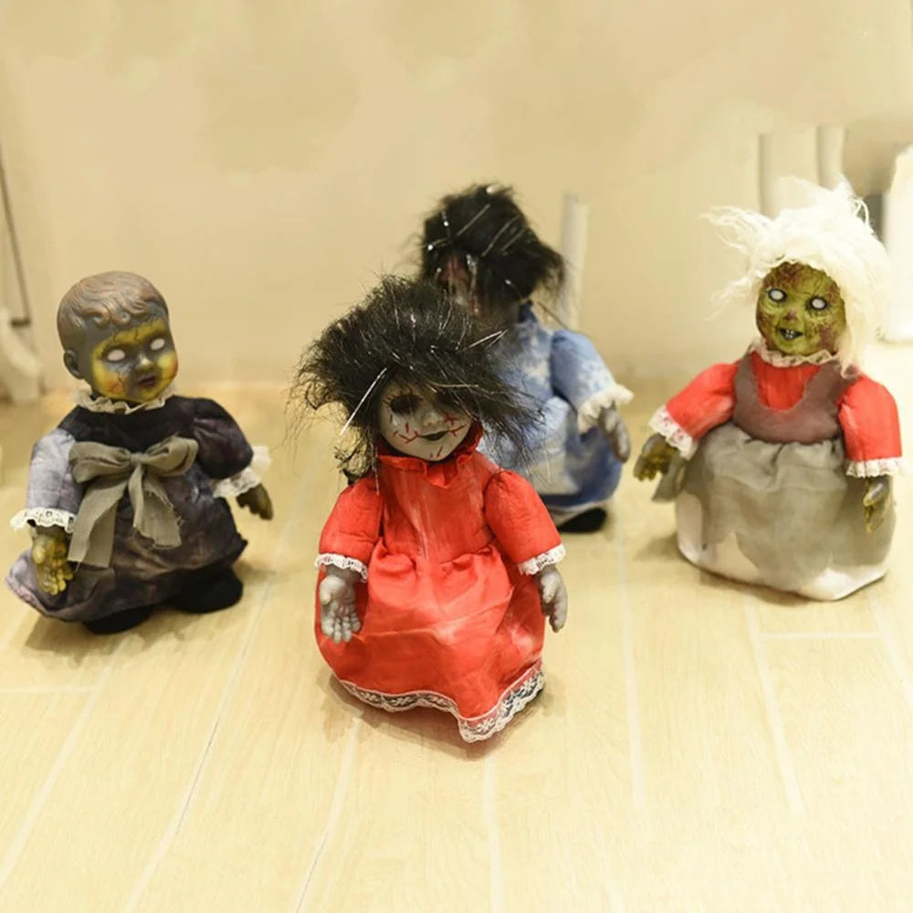 Scary Little Precious Doll with Sound Halloween Decoration M289