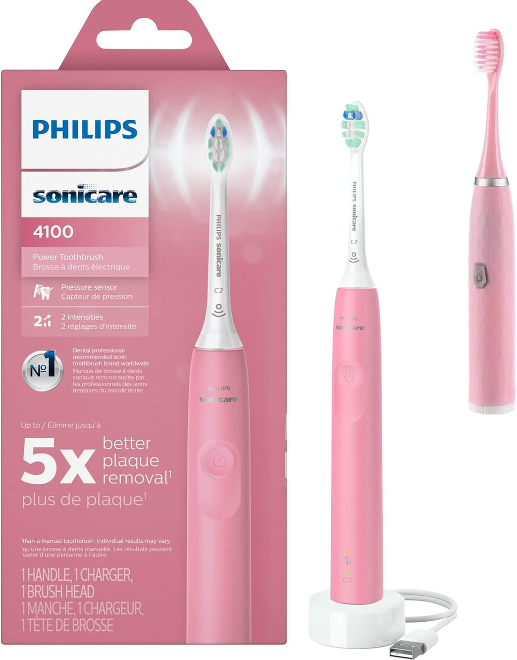 Deep Pink Rechargeable Electric Toothbrush N3275