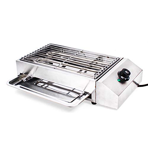 Electric Smokeless Indoor Barbecue Grill X48830