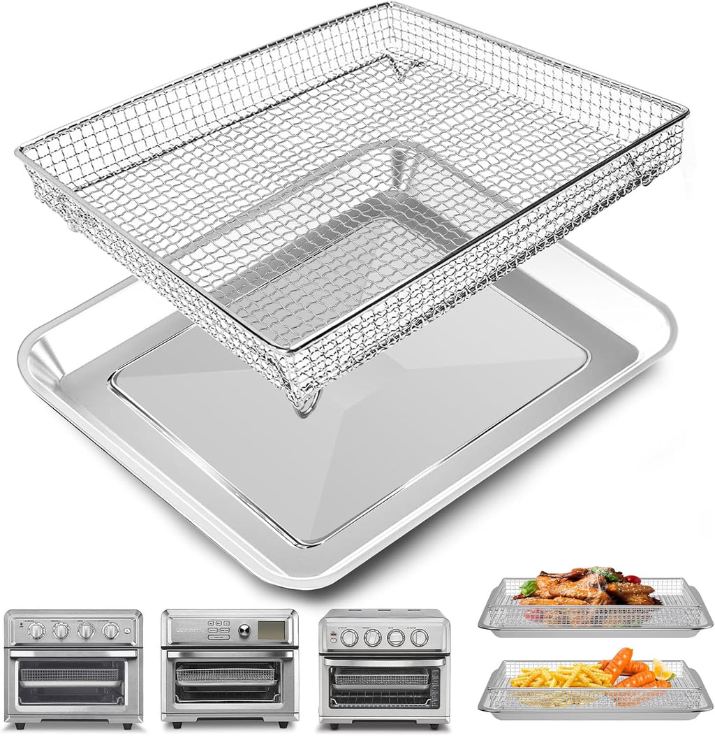 12.2 x 11 Inch Stainless Steel Mesh Air Fryer Basket M5094