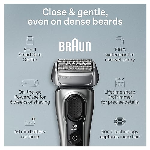 Electric Razor with Shaving Elements & Precision Trimmer, Wet & Dry Z240