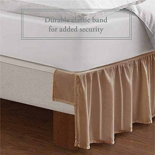 White King 14 Inch Drop Length Microfiber Bed Skirt Y832
