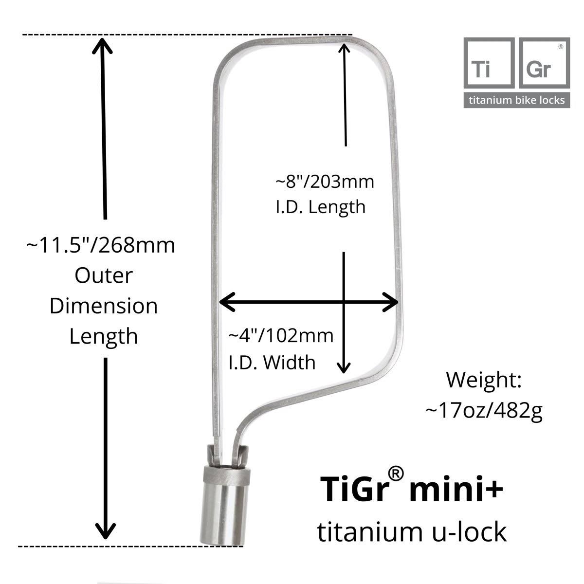Titanium Bike U-Lock L667