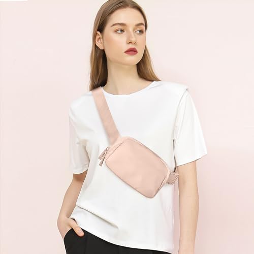 Lavender Belt Bag Fanny Pack Crossbody Bags with Initial Letter Patch K98870