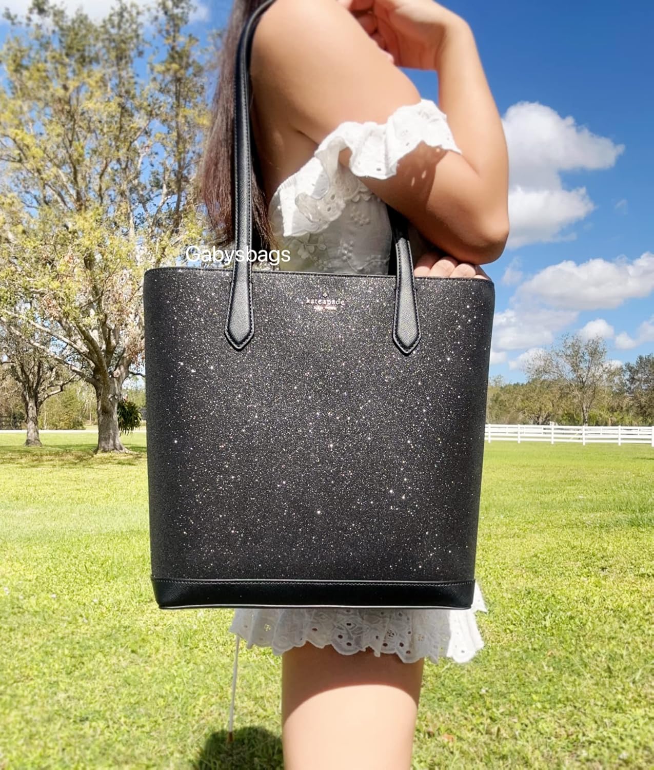 Black Shoulder Tote Bag N167
