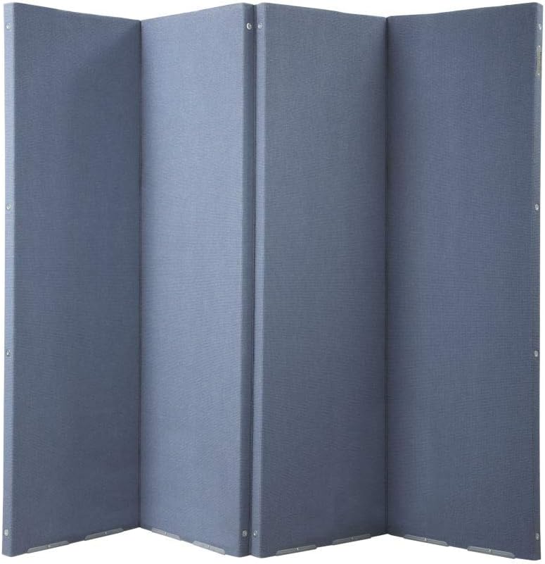 Blue 8 x 6.6 Folding Partition Panel Room Divider V354960