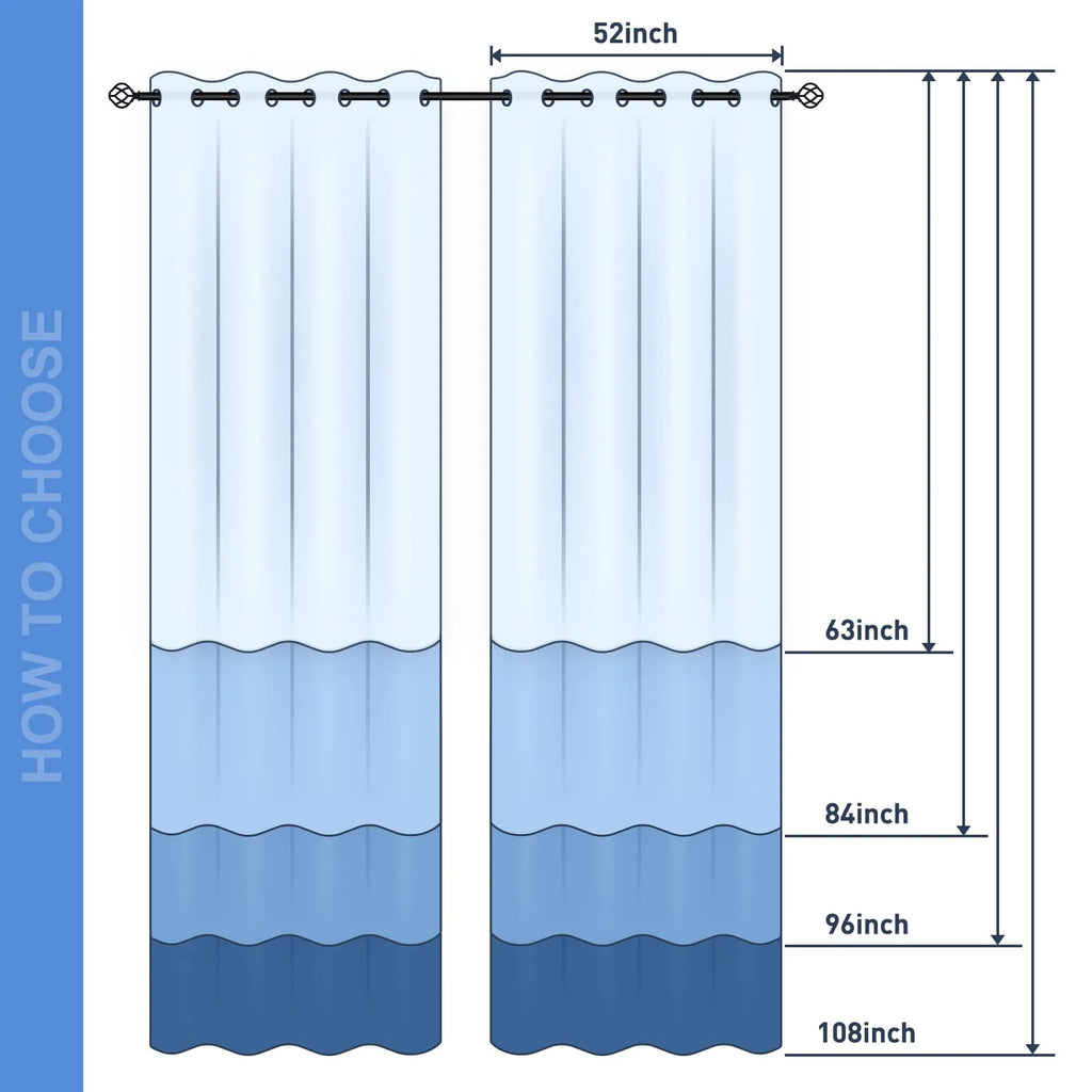 52" x 84" Blackout Curtains 2 Panel Set C318442