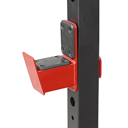 High Weight Capacity Power Cage and Squat Rack with J-Hooks, Adjustable Pull Up Bar S867