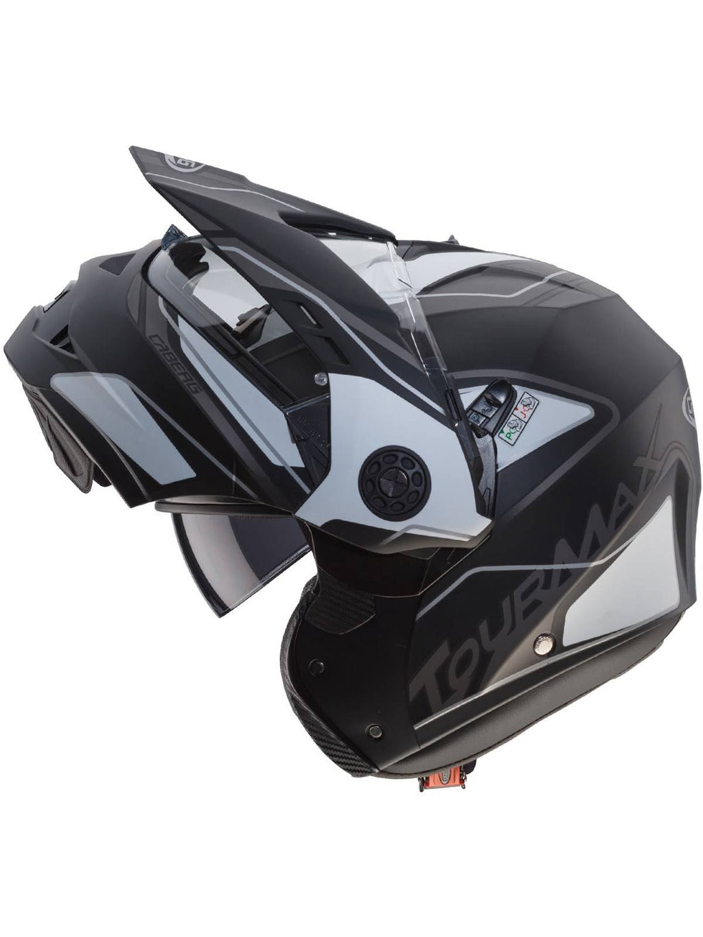 Black Tourmax Motorcycle Helmet F780860