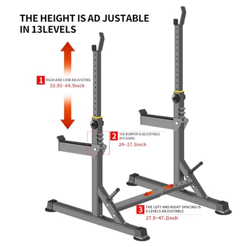 Adjustable Squat Rack Barbell Rack B561
