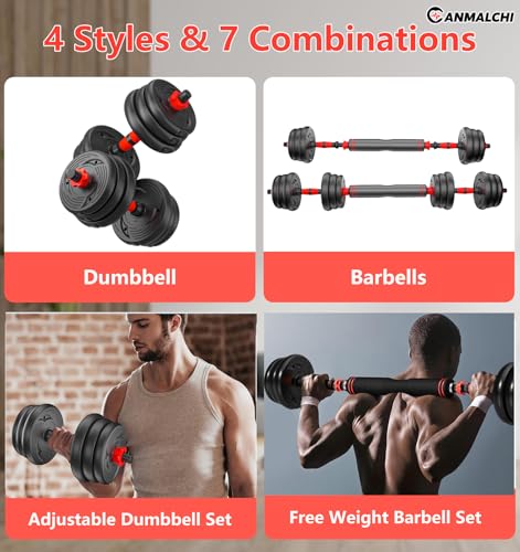 Adjustable Dumbbells Weights Set 20lbs/33lbs/44lbs W9625