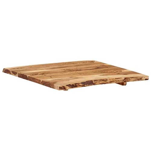Solid Acacia Wood Table Top 22.8" x(19.7"-23.6") x1 H852613