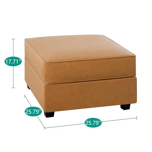 Caramel Square Ottoman Storage Footrest G732481