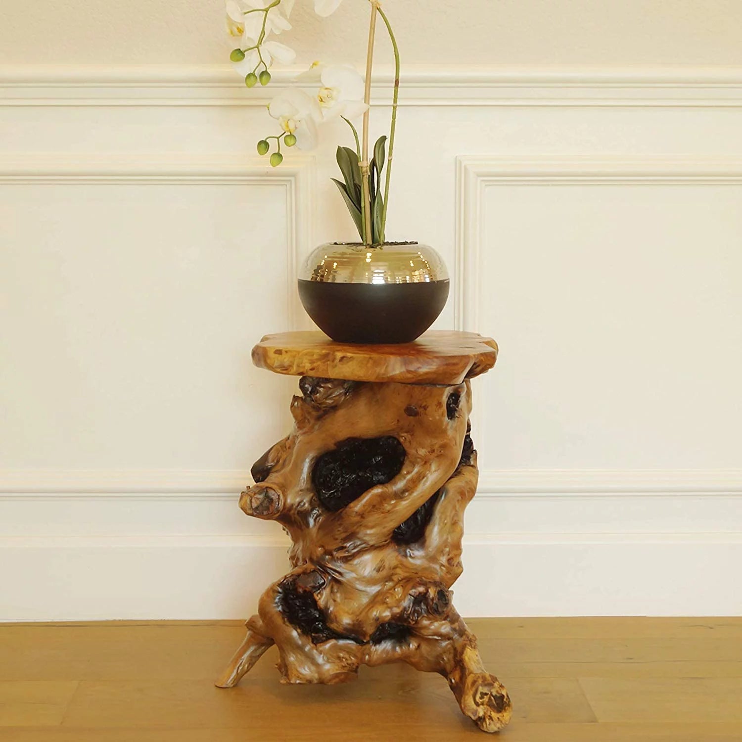 Tree Stump Side Table, 19" Tall R646