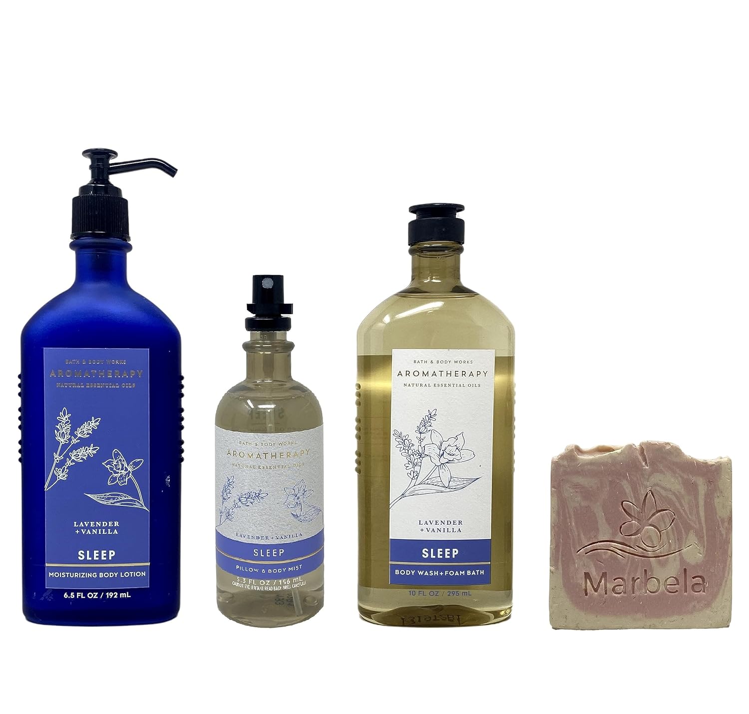 Lavender Vanilla 3 Piece Set Body Lotion, Body Wash and Pillow Mist P123