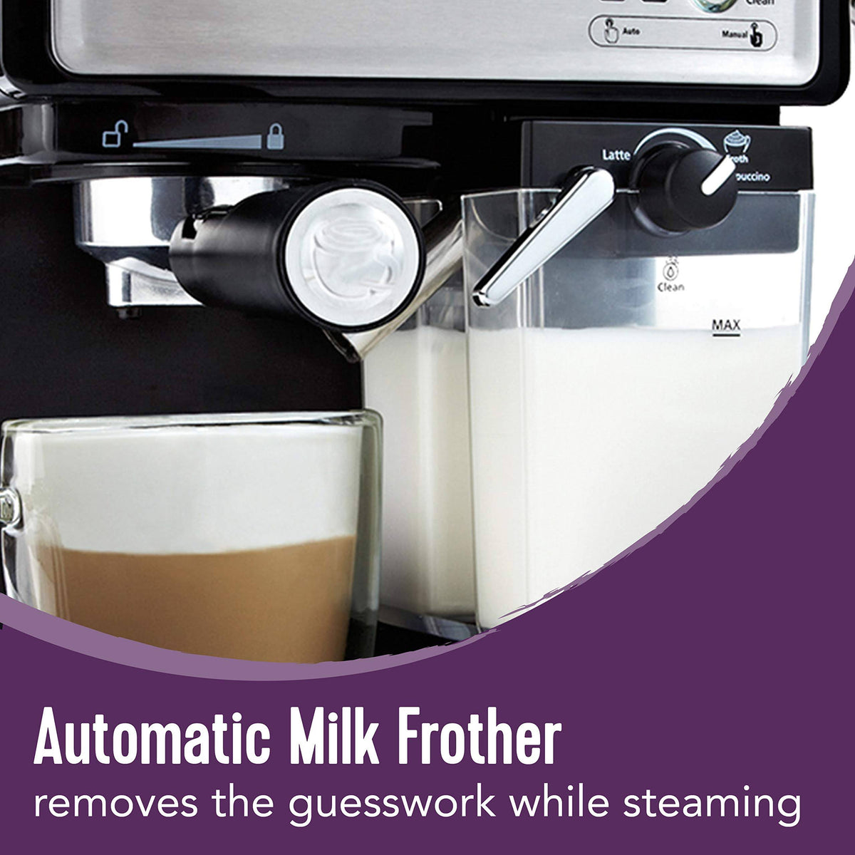 Silver Espresso and Cappuccino Maker W147628
