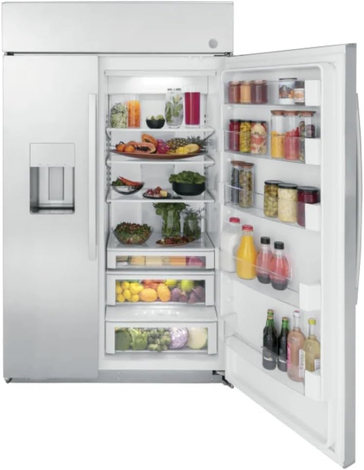 48" Smart Built-In Side-by-Side Refrigerator with Dispenser F54648