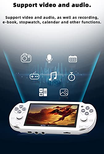 Handheld Game Console 4.3 inch Double Joystick 8GB 2200 Retro Game Portable Black H7363
