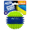 Translucent TPR 3-Part Spike LED & Squeak Ball Dog Toy K462644