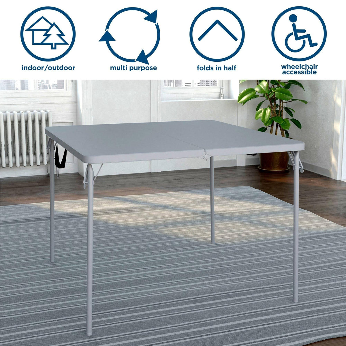 XL Fold-in-Half Card Table R753