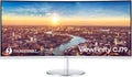 34” Ultrawide QHD Computer Monitor, 100Hz, QLED, Height Adjustable Stand, White V71845