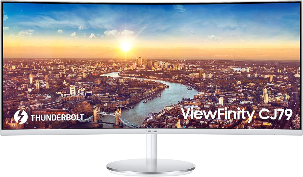 34” Ultrawide QHD Computer Monitor, 100Hz, QLED, Height Adjustable Stand, White V71845