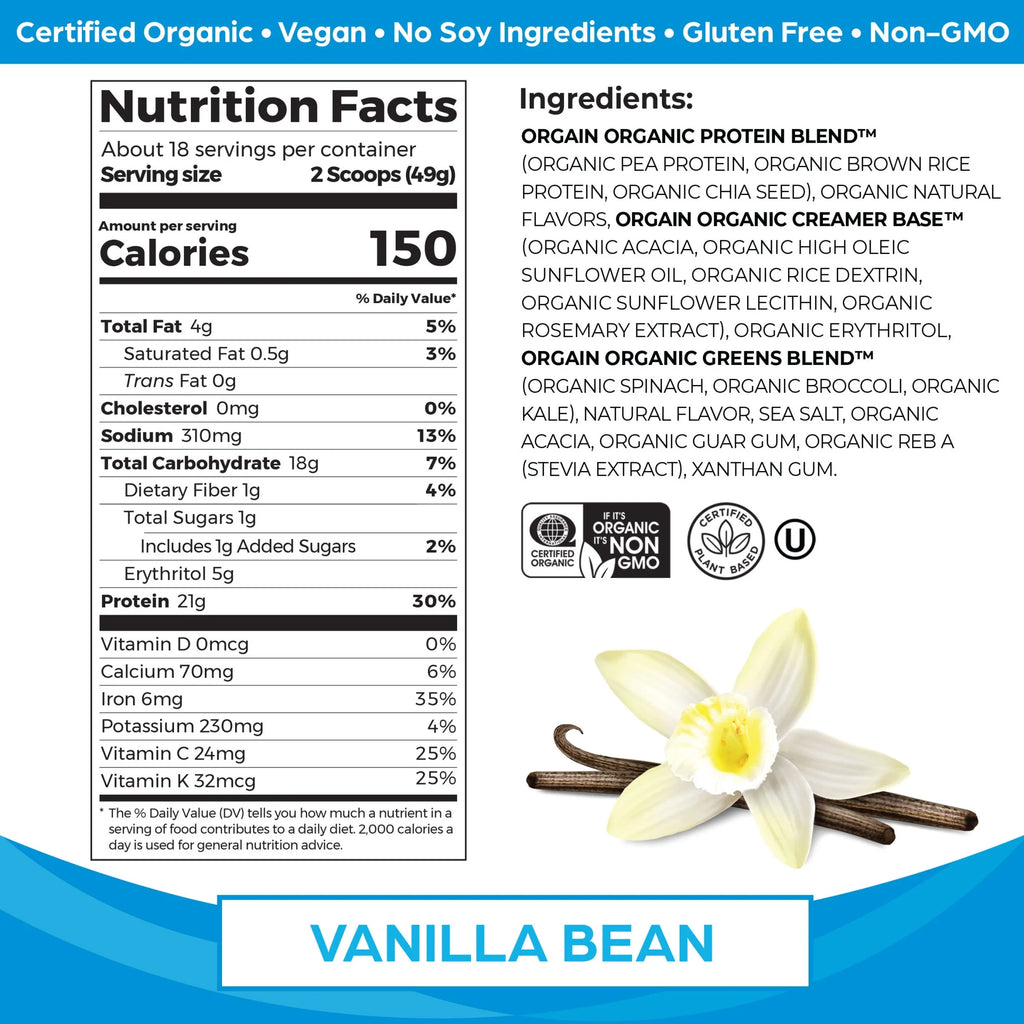 Vanilla 21g Protein & Greens Powder J821