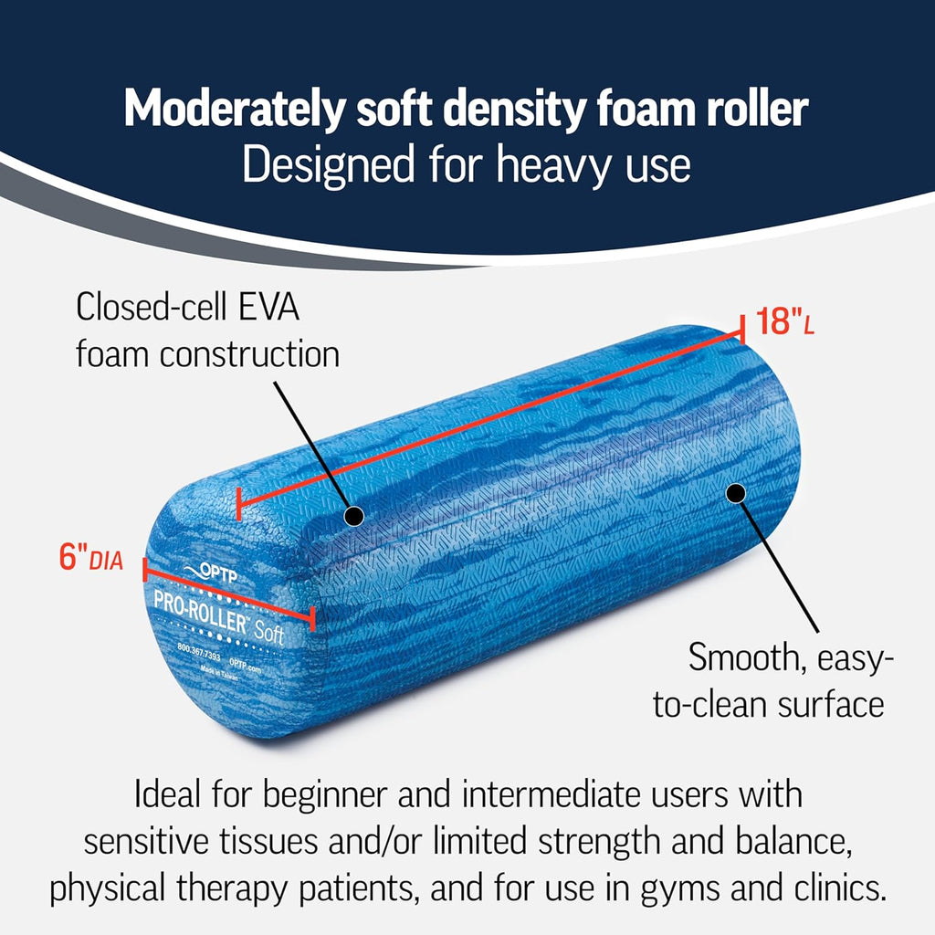 Blue 18 Inch Soft Density Foam Roller U657045