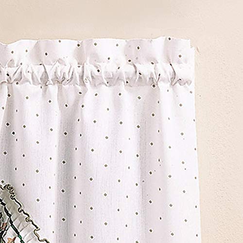 Cottage Ivy Country Curtain Tier And Swag Set, Multi, 56-Inch X 36-Inch G869