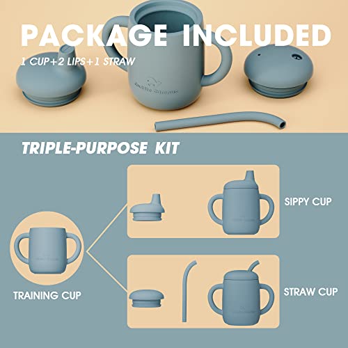 Sippy Cups 7OZ, Silicone Straw Cup G953608
