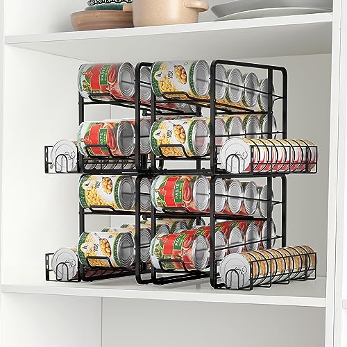 2 Pack Black Stackable Can Storage Dispenser N940776