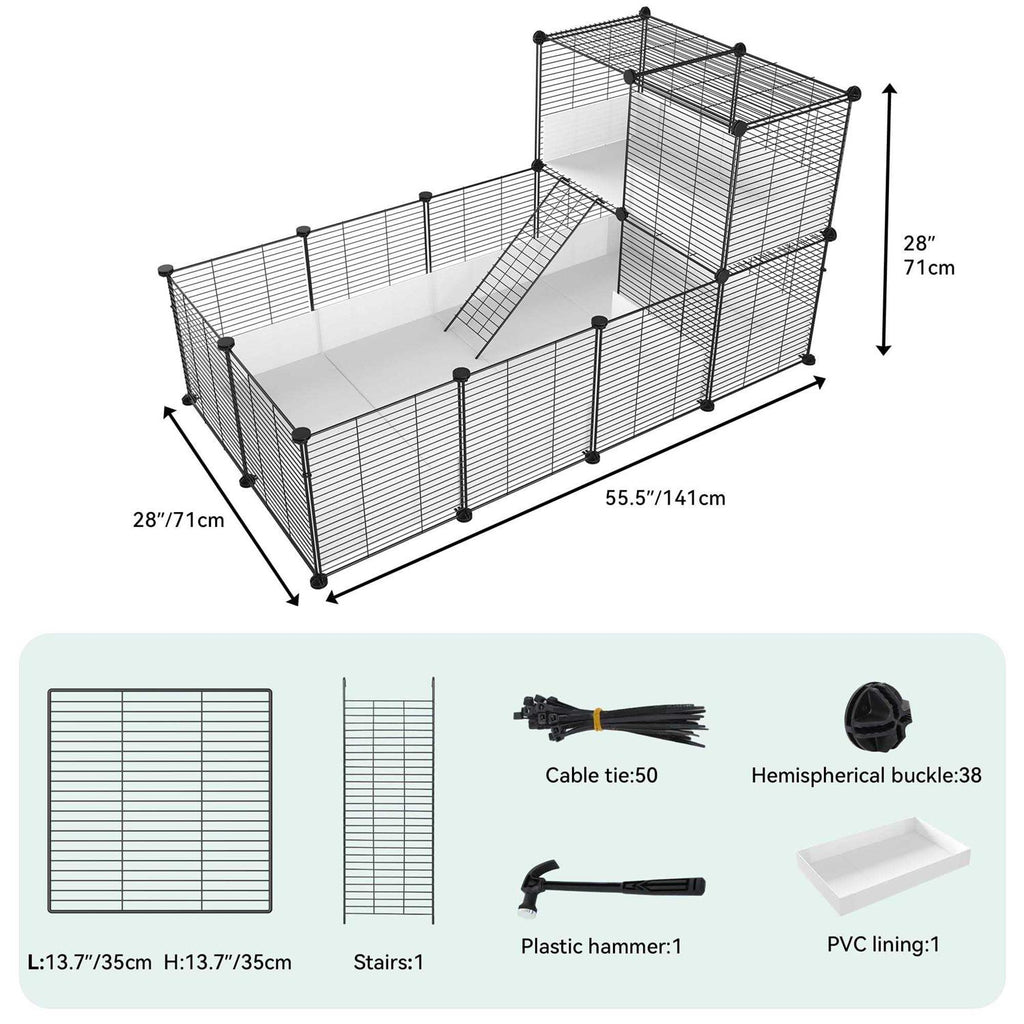 Guinea Pig Cage with Waterproof Plastic Liner I44223