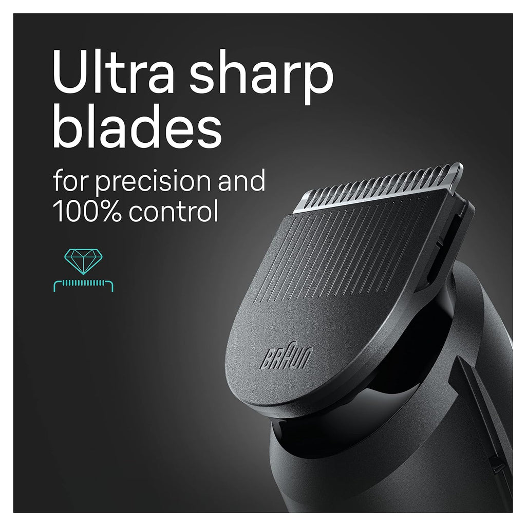 5-in-1 Trimmer for Men with Beard Trimmer, Ear & Nose Trimmer, Hair Clippers, Black D699