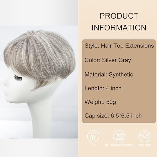 Blonde Synthetic Hair Topper for Women X724542