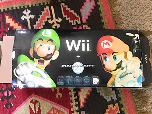 White Wii Console with Mario Kart Wii Bundle P4616