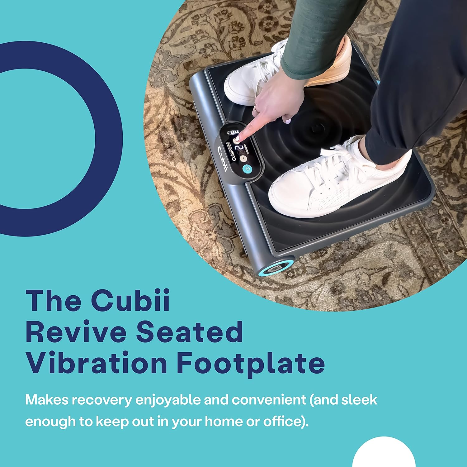 Cordless Portable Foot and Lower Leg Massager Vibration Foot Plate X754