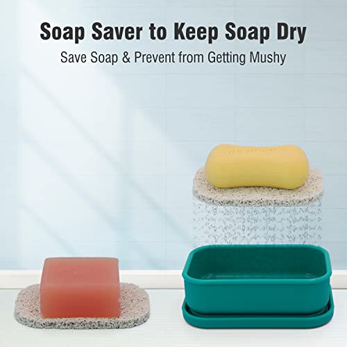 Off-White Silicone Travel Soap Case with Draining Layer F5828