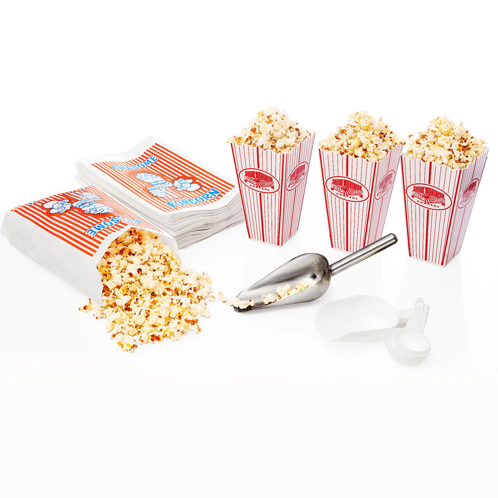 Black Antique Style 8oz Popcorn Popper Machine with Cart I5799