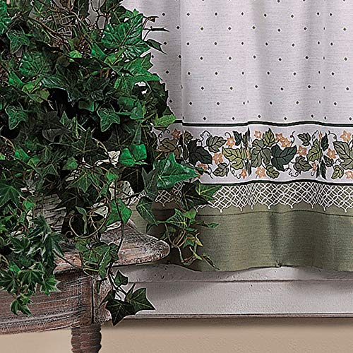 Cottage Ivy Country Curtain Tier And Swag Set, Multi, 56-Inch X 36-Inch G869