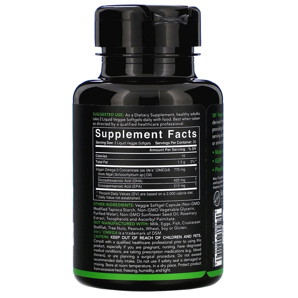 Vegan Omega-3, 60 Veggie Softgels Y4503