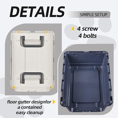 Plastic Airline Approved Travel Dog Crate, Medium R680