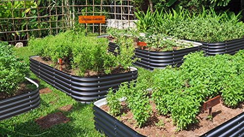 32" Tall Galvanized Metal Raised Garden Bed C445593