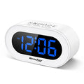 Small LED Digital Alarm Clock with Snooze (White) W720560