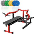 Chest Press Machine with Independent Converging Arms, Adjustable Flat Incline Bench A282711