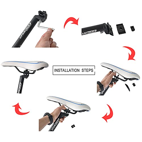 Extra Long Bicycle Seatpost with Micro Adjust Clamp K189298