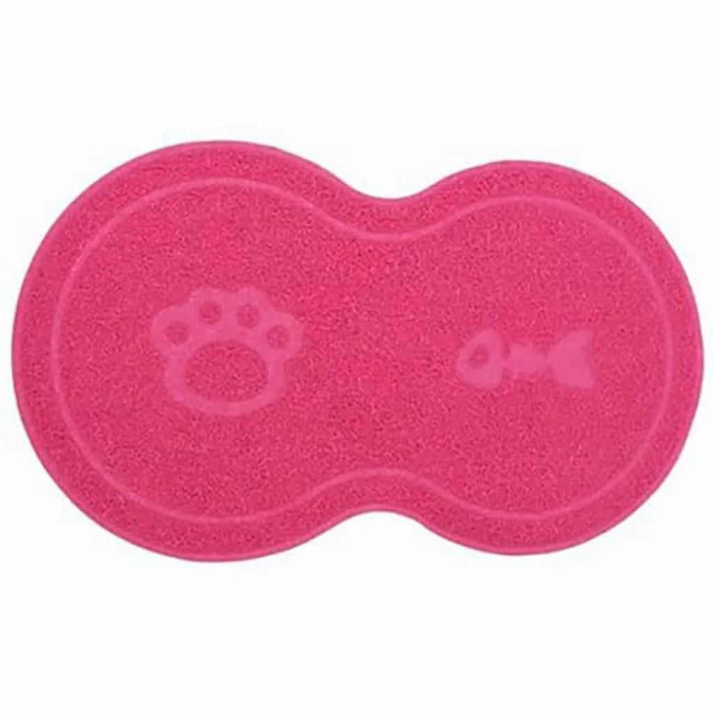 Rose Red Waterproof Non-Slip Pet Feeding Mat B552