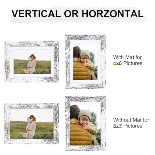 Black 5x7 Picture Frames Set of 9 I4371
