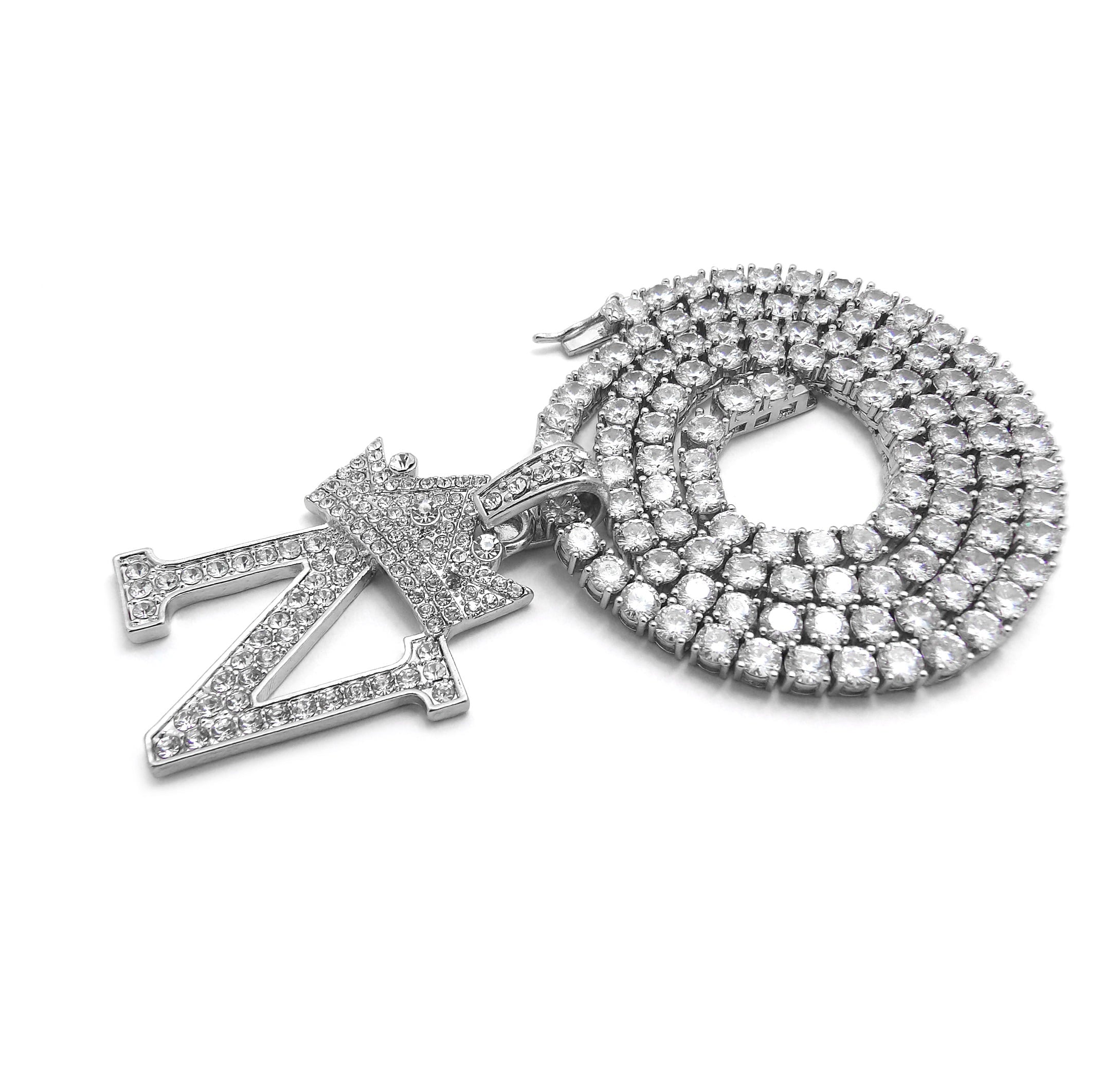 Silver Ice CZ Tennis Chain Necklace C366118