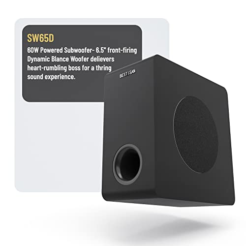 6.5" Active Powered Subwoofer in Black Y8348