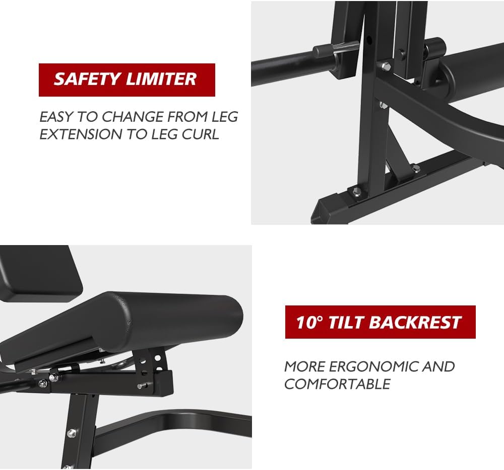 Adjustable Plate Loaded Leg Rotary Extension Machine R269
